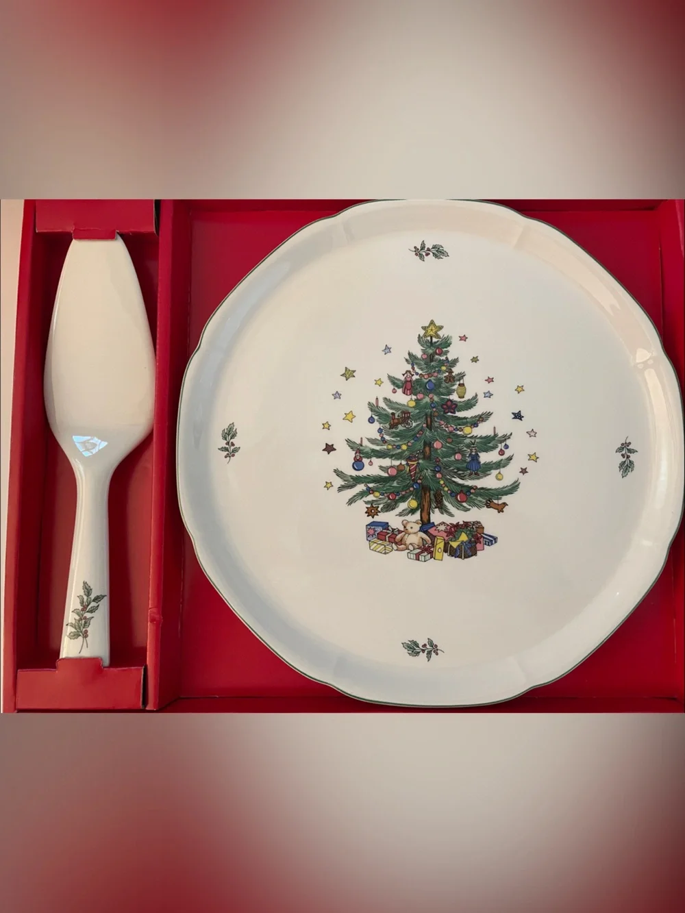 RARE FIND! NIKKO Christmastime Serving Set